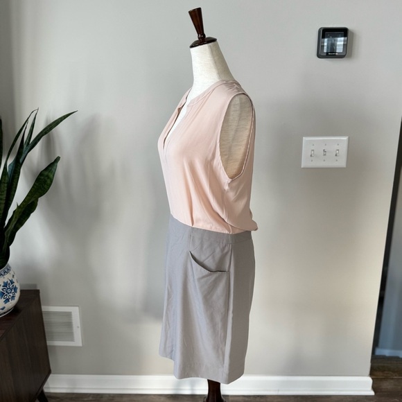 BCBGMAXAZRIA MOSS COMBO MIRYAM SLEEVELESS DRESS ZBA61D74/M618A - Picture 6 of 11